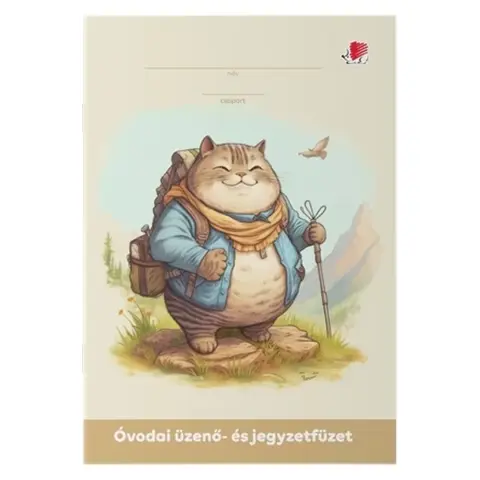 ICO Süni óvodai üzenő és jegyzetfüzet A5 32 lap Cat