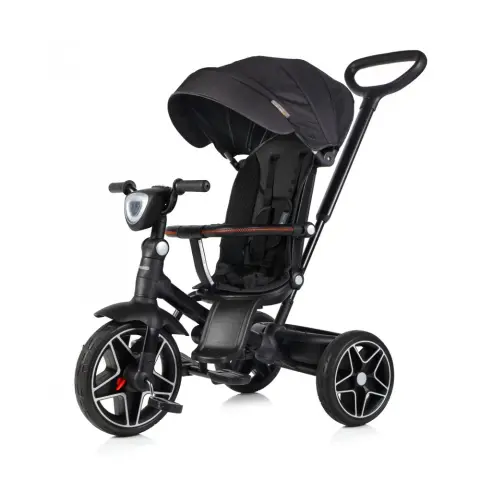 CHIPOLINO Derby tricycle with canopy - Obsidian