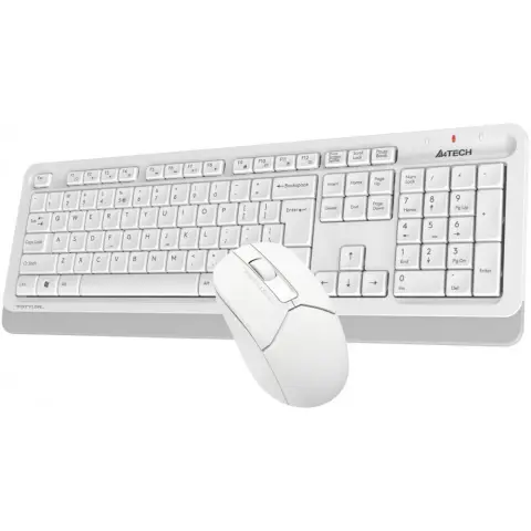 A4TECH Fstyler FG1012 Wireless Desktop US Angol fehér