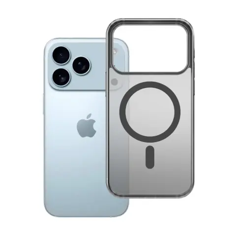 3MK Frosty MagCase tok Apple iPhone 17 Pro Max / iPhone 18 Pro Max füstös-fekete