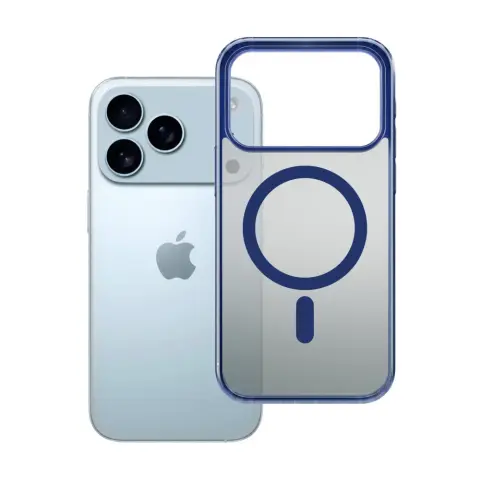 3MK Frosty MagCase tok Apple iPhone 17 Pro Max / iPhone 18 Pro Max füstös-kék
