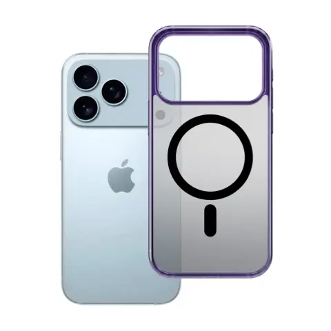3MK Frosty MagCase tok Apple iPhone 17 Pro Max / iPhone 18 Pro Max füstös-lila