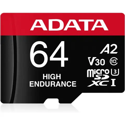 ADATA High Endurance 64GB MicroSDXC 80 MB/s AUSDX64GUI3V30SHA2-RA1