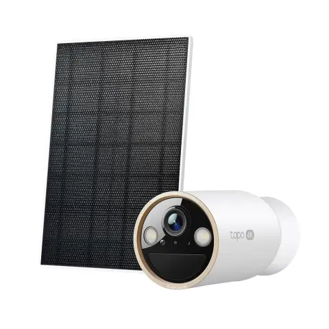 TP-LINK Tapo C460 4K IP kamera 3.17mm + szolár panel KIT fehér