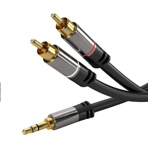 PREMIUMCORD RCA Jack Átalakító Fekete 1.5m kjqcin015