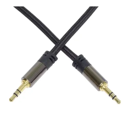PREMIUMCORD Jack Összekötő Fekete 1.5m kjqmm015t