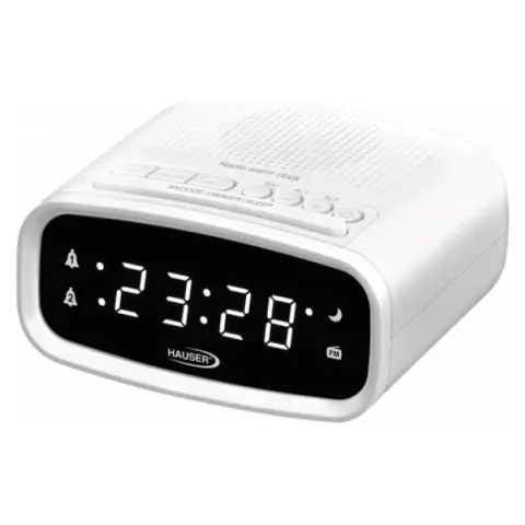HAUSER CL-8025 Radio cu ceas deșteptător alb