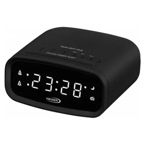 HAUSER CL-8025 Radio cu ceas deșteptător negru