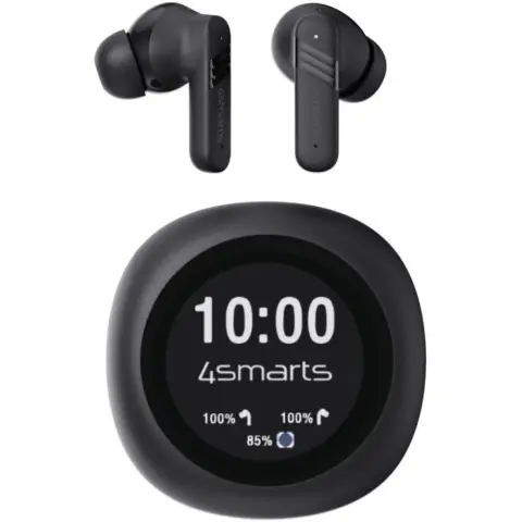 4SMARTS SkyBuds Screen Pro ANC TWS fekete