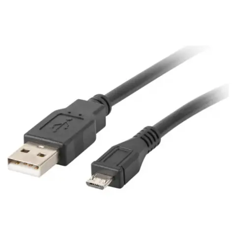 LANBERG USB Micro USB Átalakító Fekete 1.8m CA-USBM-10CC-0018-BK