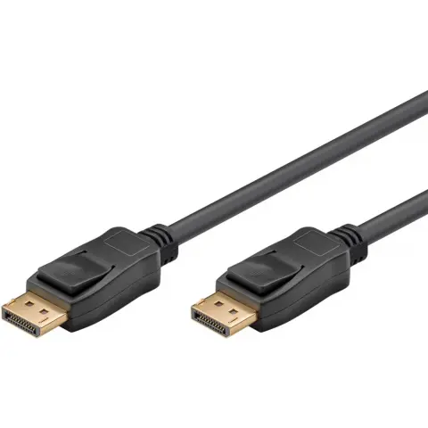 DisplayPort 1.2/1.2a Összekötő Fekete 2m 77492
