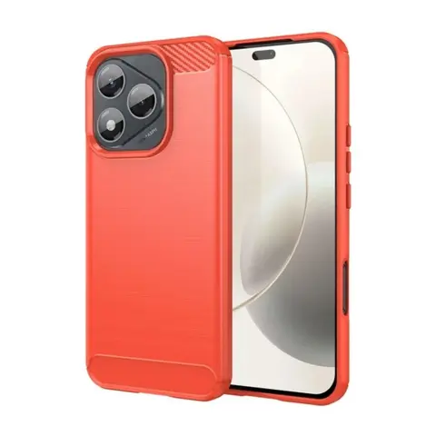 GIGAPACK honor 400 lite silicone phone case shock-resistant carbon pattern red
