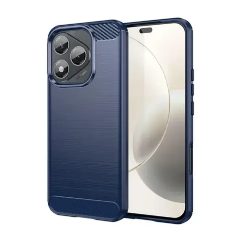 GIGAPACK honor 400 lite silicone phone case shockproof carbon pattern dark blue