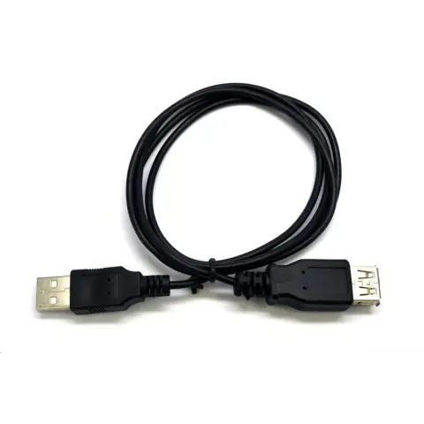 C-TECH USB Összekötő Fekete 1.8m CB-USB2AA-18-B