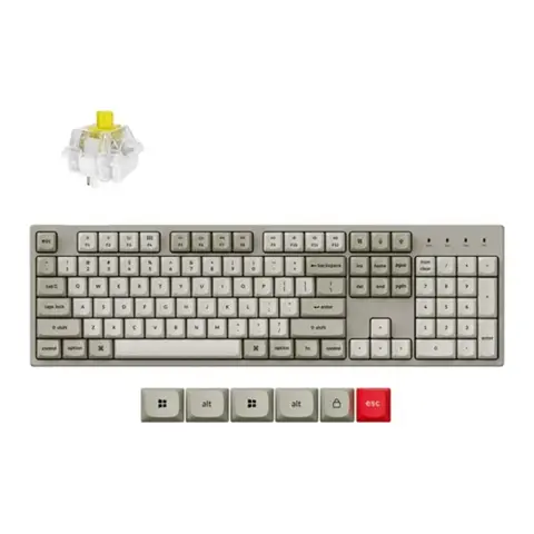 KEYCHRON C2 Pro 8K QMK Super Banana Magyar szürke