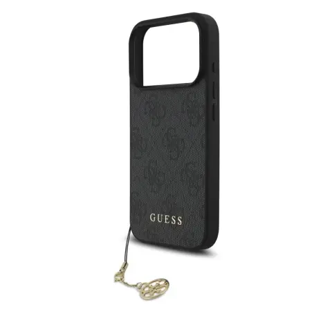 GUESS 4G Charms Tone on Tone tok Apple iPhone 17 Pro Max / iPhone 18 Pro Max fekete