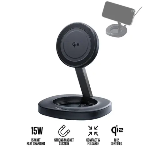 BASEUS EnerFill FF11 wireless charging stand 15W +1m USB-C cable black