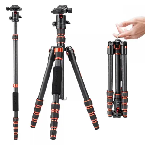 K-F CONCEPT C225C0+BH-25 carbon tripod