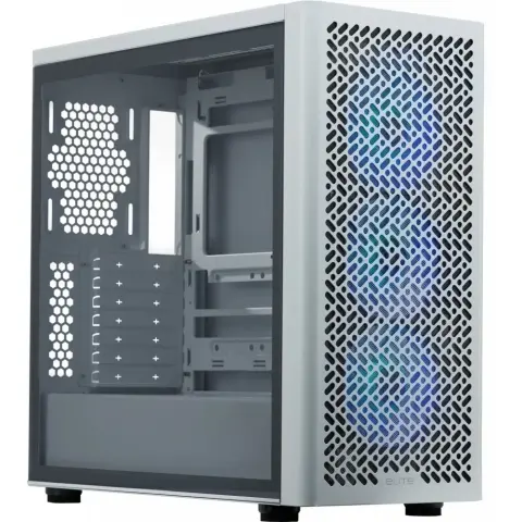 COOLERMASTER Elite 502 white + 3 pcs ARGB fans