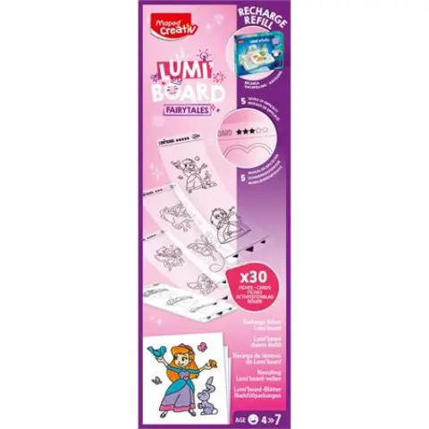 MAPED CREATIV Lumi Board tündérmese kreatív rajzkészlet kiegészítő sablon