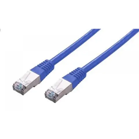 C-TECH UTP CAT5E Összekötő Kék 25cm CB-PP5F-025B