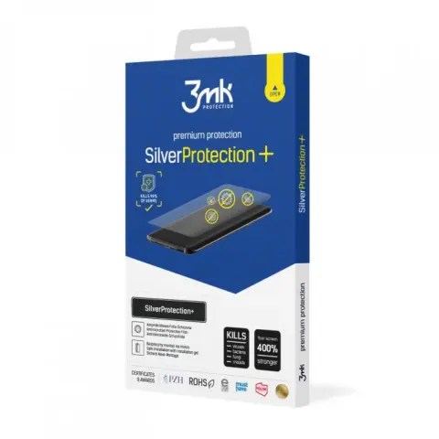 3MK iPhone 17 Pro / iPhone 18 Pro 3MK SILVERPROTECTION+ képernyővédő fólia antibakteriális 0.21mm ÁTLÁTSZÓ