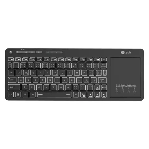 C-TECH WLTK-03 Wireless Cseh fekete