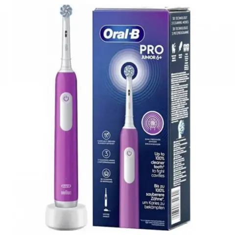 ORAL-B Pro Junior 6+ Sensi Elektromos fogkefe 6+ lila
