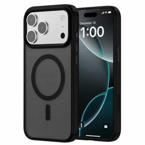 CELLECT Mágneses prémium tok iPhone 17 Pro Max / iPhone 18 Pro Max matt fekete