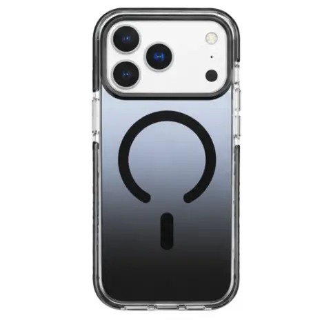CELLECT Mágneses szilikon tok iPhone 17 Pro / iPhone 18 Pro fekete-átlátszó