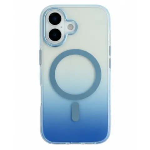 CELLECT Magnetni silikonski ovitek iPhone 17 modro-prozoren
