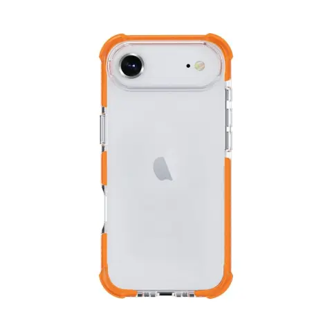 CELLECT Udarno odporen silikonski ovitek iPhone Air oranžno-prozoren
