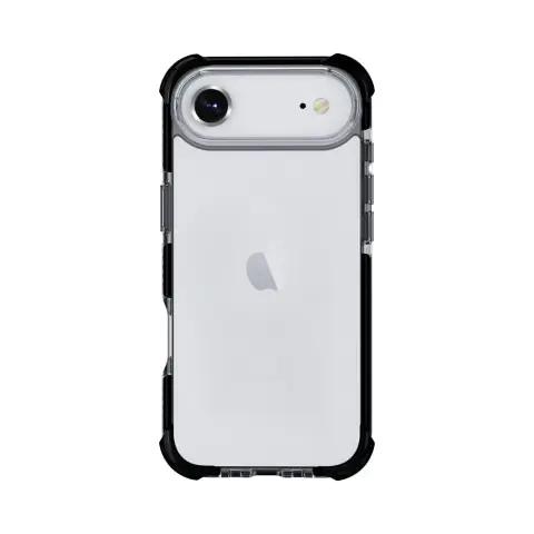 CELLECT Udarno odporen silikonski ovitek iPhone Air črno-prozoren