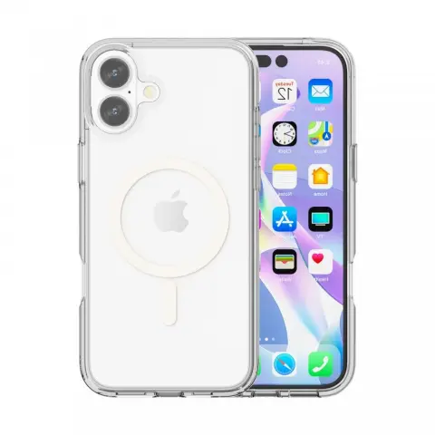 CELLECT Magnetni silikonski ovitek za iPhone 17 prozoren