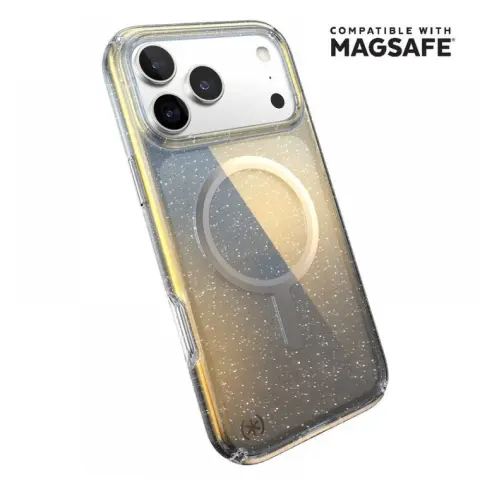SPECK 151027-3274 Presidio Lux Glitter MagSafe tok iPhone 17 Pro Max / iPhone 18 Pro Max ezüst-átlátszó