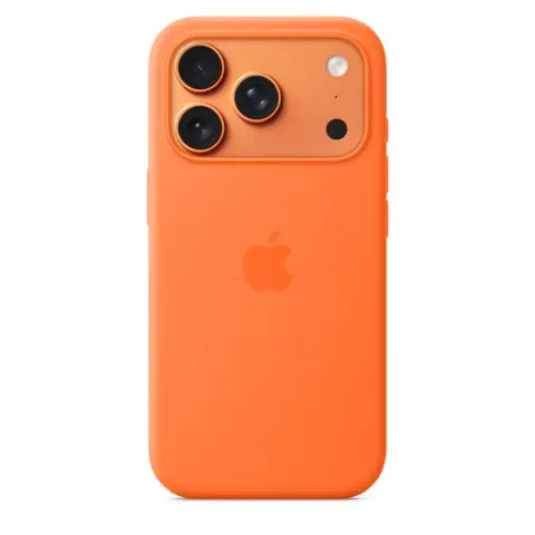 APPLE Silikonski ovitek z MagSafe za iPhone 17 Pro / iPhone 18 Pro oranžen