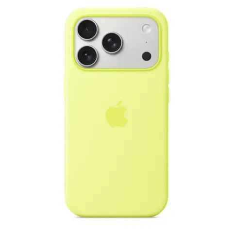APPLE Silicone case with MagSafe for iPhone 17 Pro / iPhone 18 Pro neon yellow