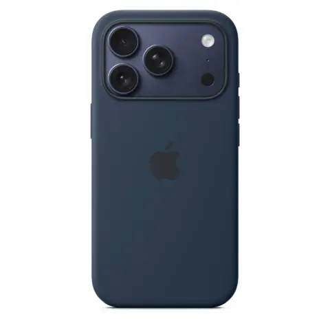 APPLE MagSafe rögzítésű szilikon tok iPhone 17 Pro / iPhone 18 Pro éjfekete
