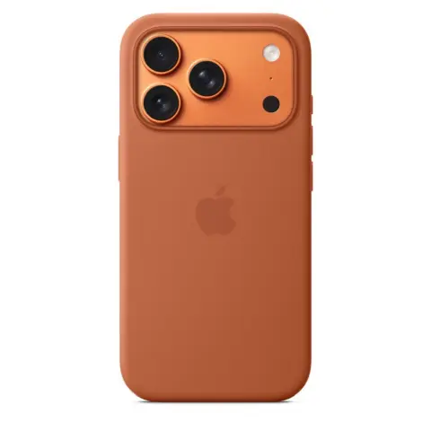 APPLE MagSafe silicone case for iPhone 17 Pro / iPhone 18 Pro terracotta