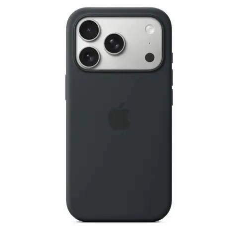 APPLE MagSafe rögzítésű szilikon tok iPhone 17 Pro / iPhone 18 Pro fekete MGFK4ZM/A