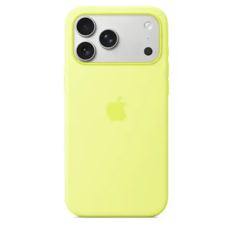 APPLE Husă din silicon cu fixare MagSafe iPhone 17 Pro Max / iPhone 18 Pro Max galben neon