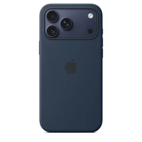 APPLE MagSafe rögzítésű szilikon tok iPhone 17 Pro Max / iPhone 18 Pro Max éjfekete