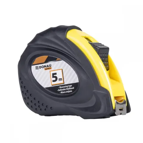 DONAU Safety Maßband 5mx19mm Schwarz und Gelb