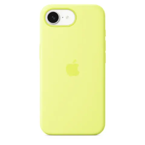 APPLE iPhone 16e silikonski ovitek neonsko rumen