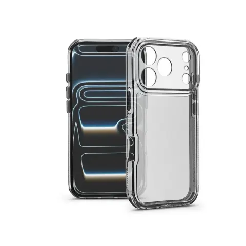 HAFFNER Matrix Clear kameravédős szilikon tok iPhone 17 Pro Max / iPhone 18 Pro Max átlátszó
