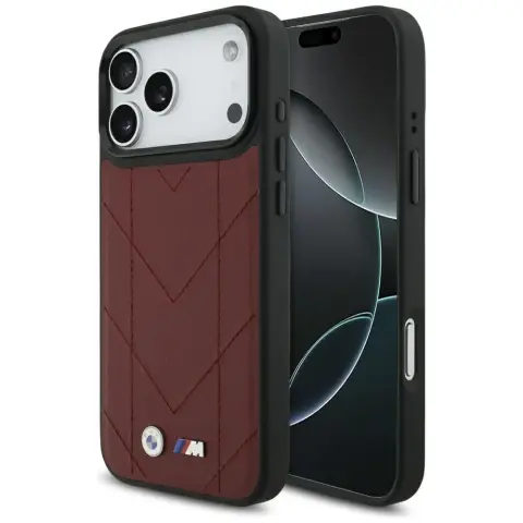 BMW M Steppelt Logo MagSafe tok iPhone 17 Pro Max / iPhone 18 Pro Max bordó