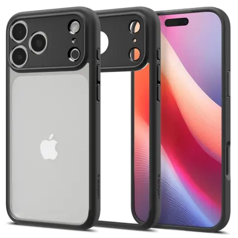 SPIGEN Ultra Hybrid tok Apple iPhone 17 Pro Max / iPhone 18 Pro Max átlátszó-fekete