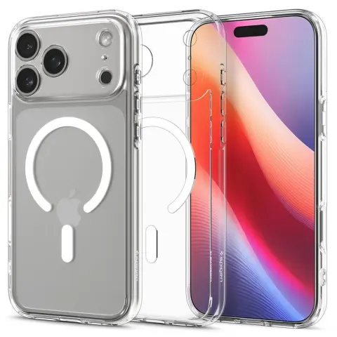 SPIGEN Ultra Hybrid Magfit case iPhone 17 Pro / iPhone 18 Pro transparent-white