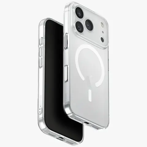 UNIQ Airsuit Magclick MagSafe tok Apple iPhone 17 Pro Max / iPhone 18 Pro Max átlátszó-fehér