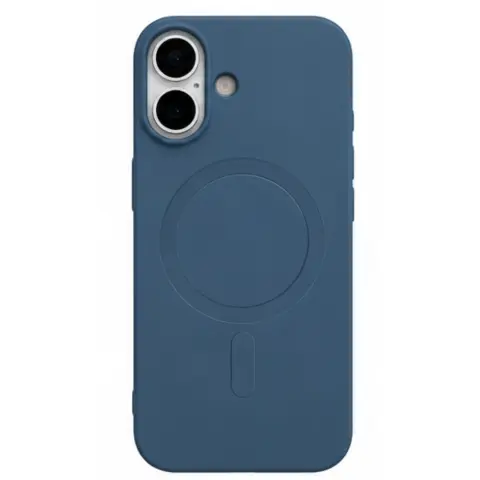 CELLECT Magnetni silikonski ovitek iPhone 17 Moder